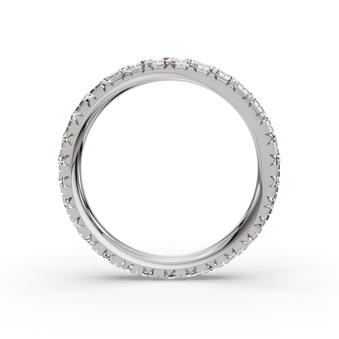 French V Split Eternity Band