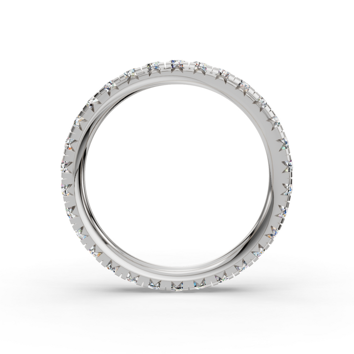 French V Split Eternity Band