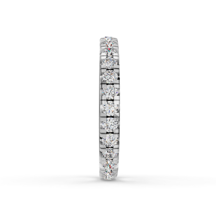 French V Split Eternity Band