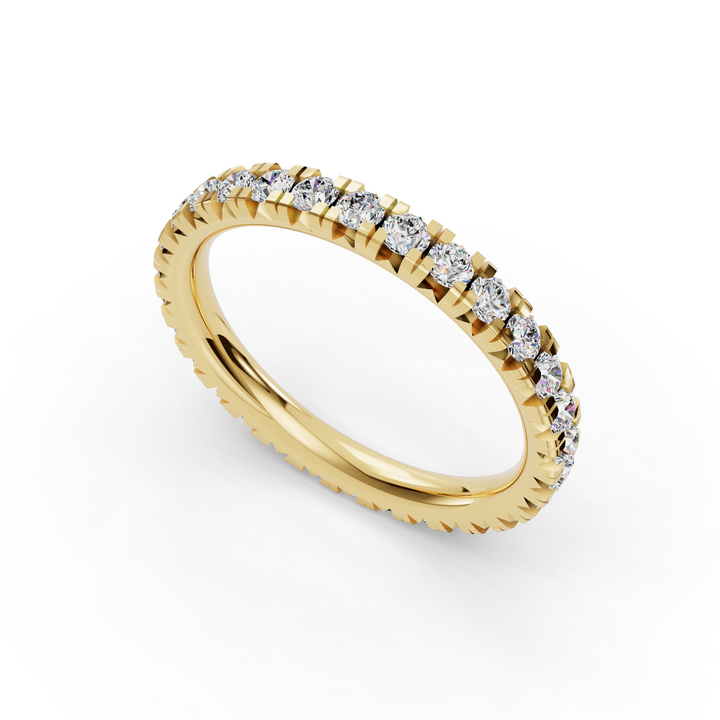French V Split Eternity Band