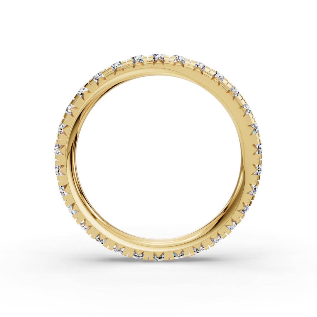French V Split Eternity Band