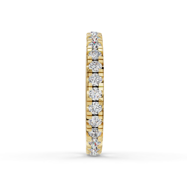 French V Split Eternity Band
