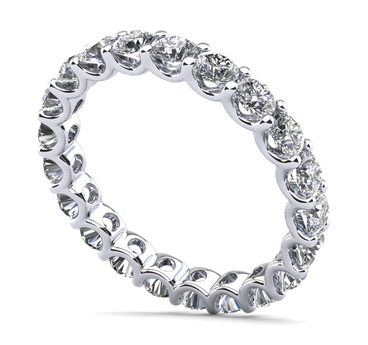 Brilliant U Shape Diamond Eternity Ring