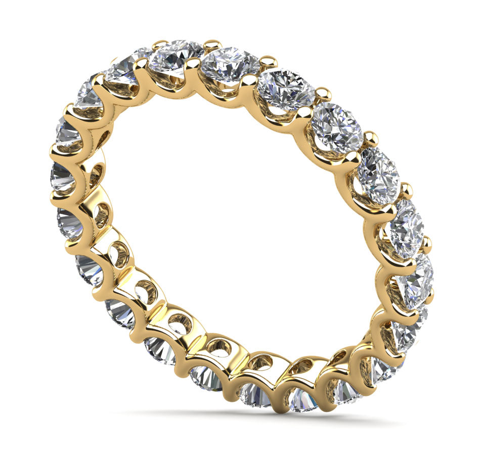 Brilliant U Shape Diamond Eternity Ring
