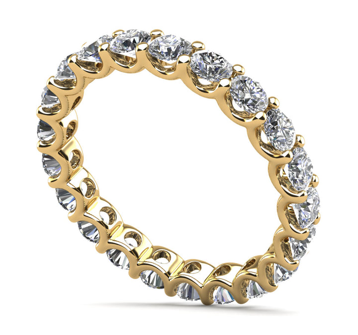 Brilliant U Shape Diamond Eternity Ring