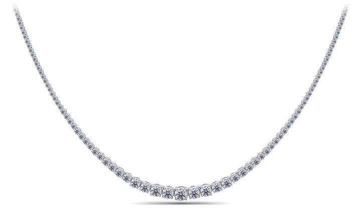 Classic Graduated Diamonds Tennis Necklace