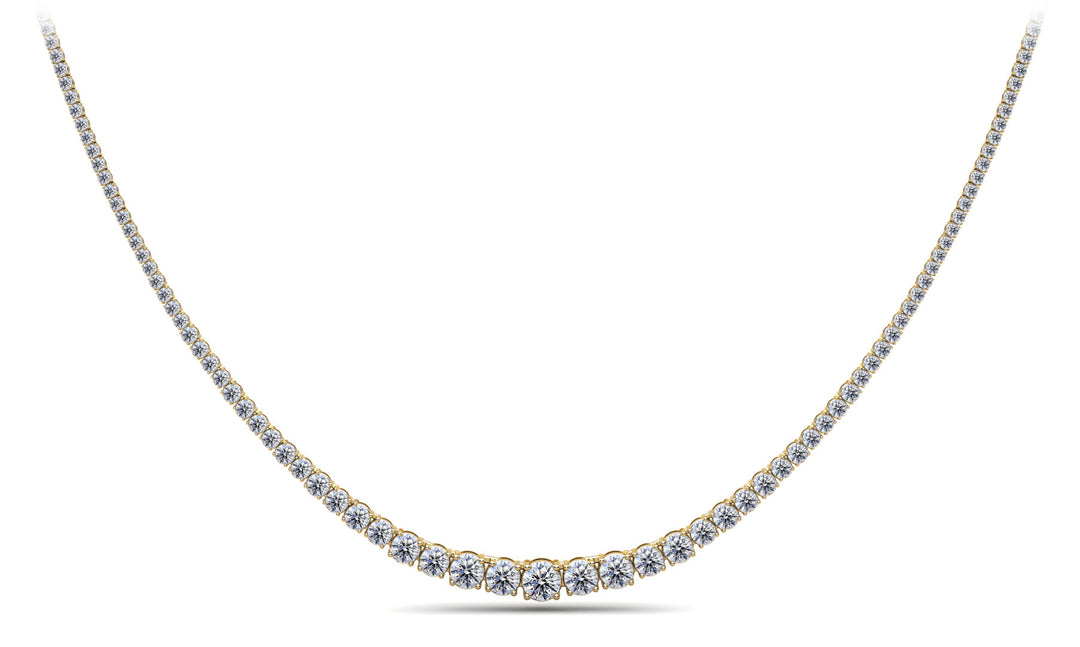 Classic Graduated Diamonds Tennis Necklace