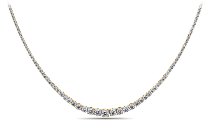 Classic Graduated Diamonds Tennis Necklace