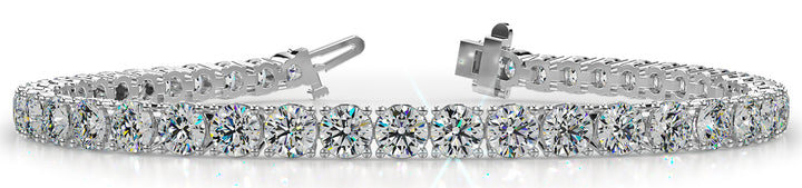 Light Weight 4 Prong Round Diamond Tennis Bracelet