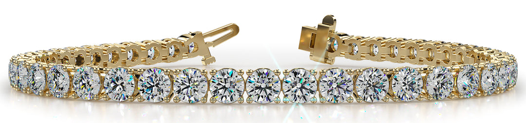 Light Weight 4 Prong Round Diamond Tennis Bracelet