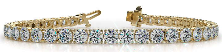 Light Weight 4 Prong Round Diamond Tennis Bracelet