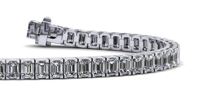 Emerald Cut Diamond Bracelet