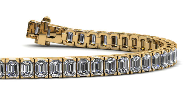 Emerald Cut Diamond Bracelet