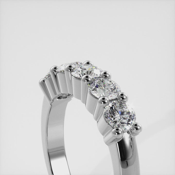 Classic Brilliant Five Stone Anniversary Ring