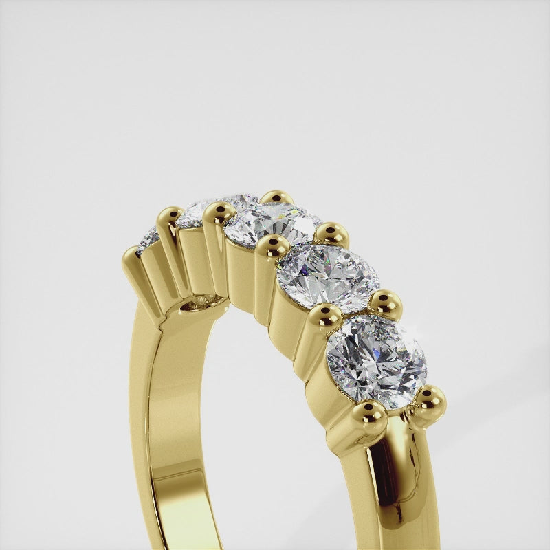 Classic Brilliant Five Stone Anniversary Ring