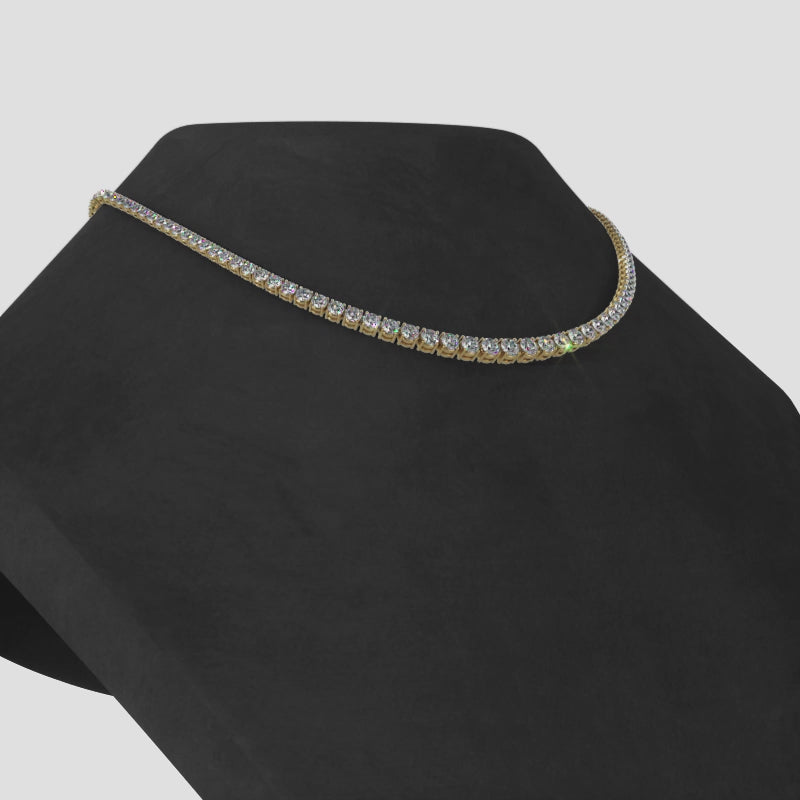Classic Graduated Diamonds Tennis Necklace