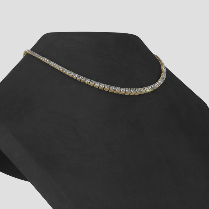 Classic Graduated Diamonds Tennis Necklace