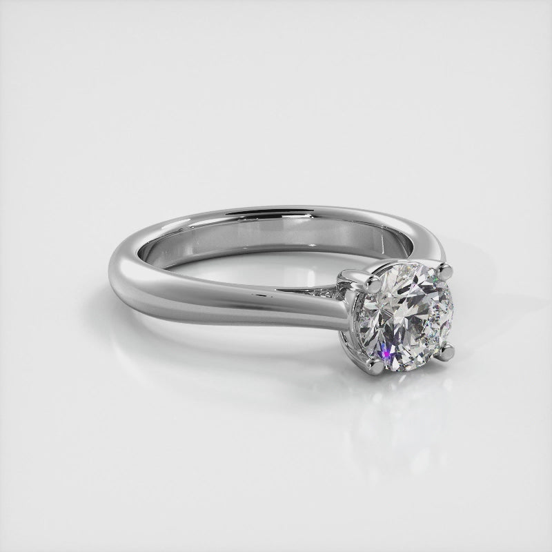 Classic Four Prong Round Cut Solitaire Ring