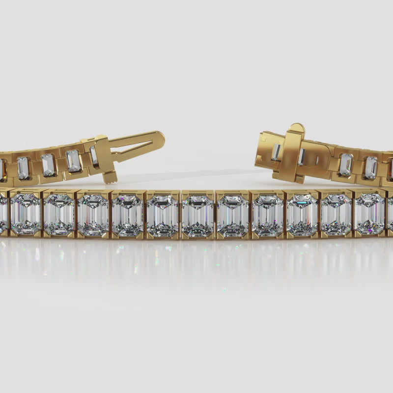 Emerald Cut Diamond Bracelet