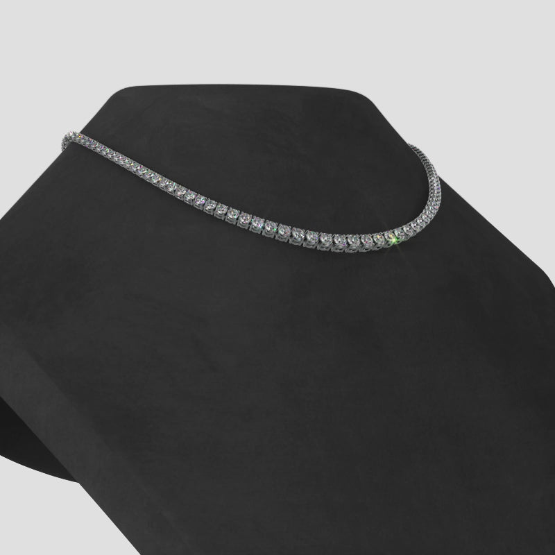 Classic Graduated Diamonds Tennis Necklace