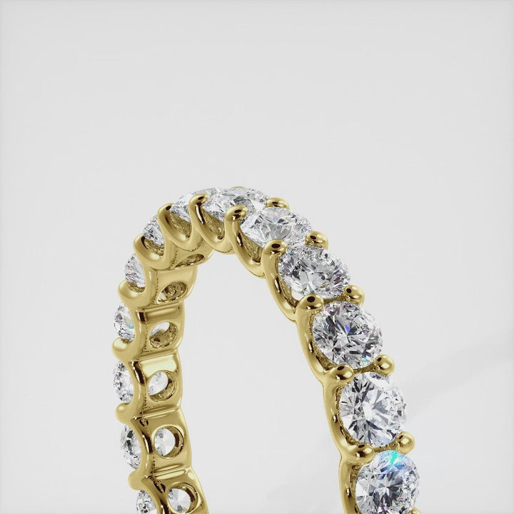 Brilliant U Shape Diamond Eternity Ring