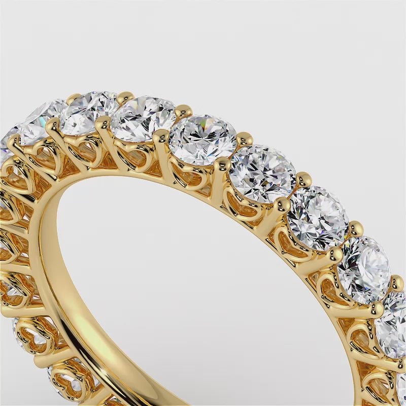 Diamond Heart Eternity Ring