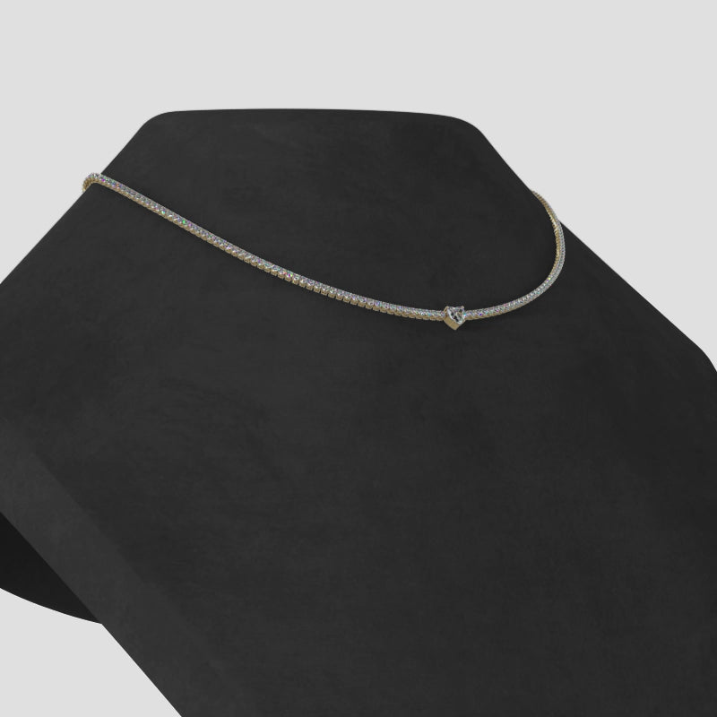 Timeless Dreams Brilliance Heart Diamond Necklace