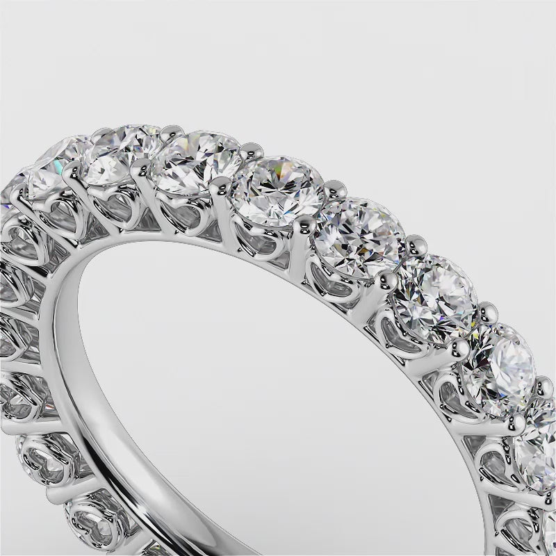 Diamond Heart Eternity Ring
