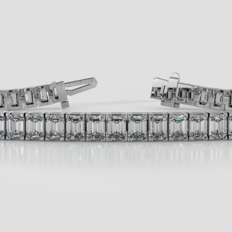 Emerald Cut Diamond Bracelet