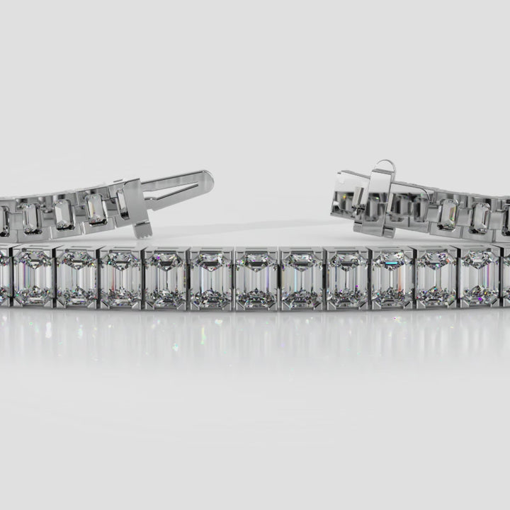 Emerald Cut Diamond Bracelet